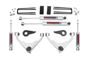 GMC Yukon XL 2500 Suspension Lift Kit - Front + Rear - Rough Country - 3 Inch Lift + N3 Shocks - '01-'10